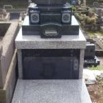 日野公園墓地2.0㎡墓地 丘カロート【G-623】+墓石【M1-H緑手】+墓誌【クンナムG】
